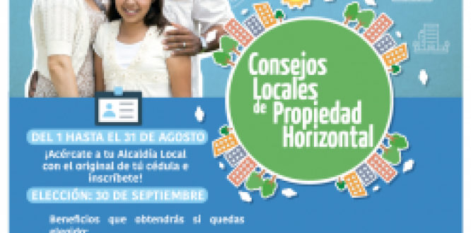 Viernes 31: vence el plazo de inscripción de candidatos al Consejo Local de Propiedad Horizontal Viernes 31: vence el plazo de inscripción de candidatos al Consejo Local de Propiedad Horizontal