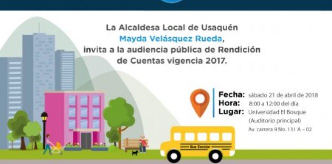 Sábado 21: Audiencia Pública de Rendición de Cuentas en Usaquén