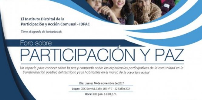 Foro sobre Participación y Paz