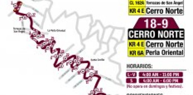 Modifican horarios de servicios especiales: Cerro Norte y Torca  