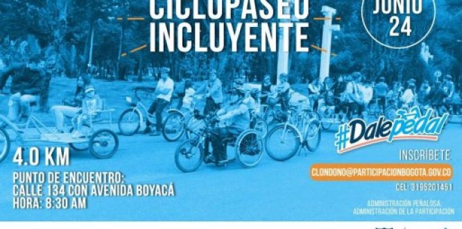 Domingo 24: Ciclopaseo Incluyente Domingo 24: Ciclopaseo Incluyente