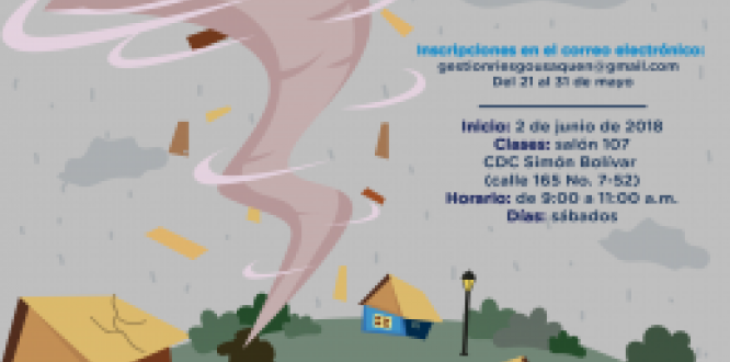 Mayo 31: vence plazo de inscripción de la Escuela de Gestión de Riesgo