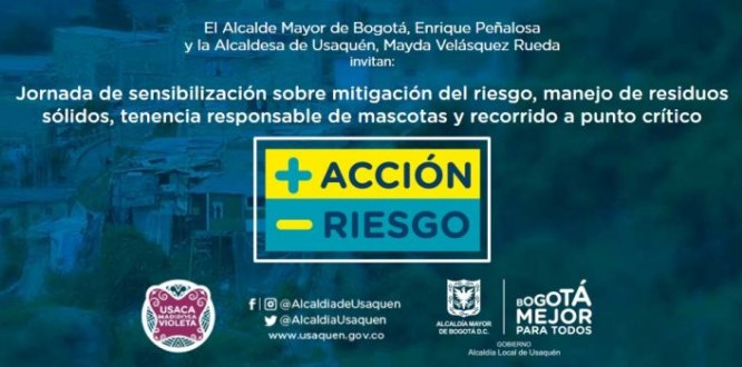 Miércoles 12: jornada de socialización de gestión de riesgo