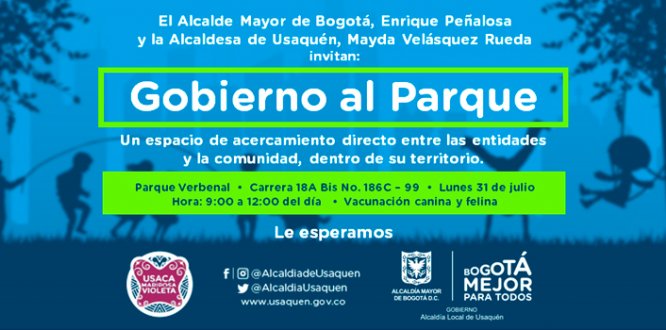 Gobierno al Parque en Verbenal