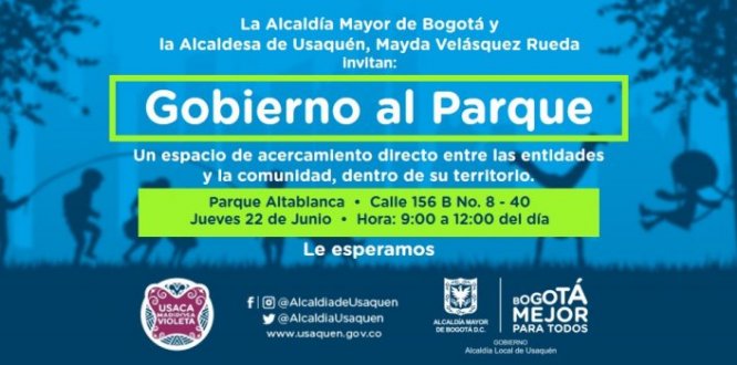 Jueves 22: Gobierno al Parque en Altablanca