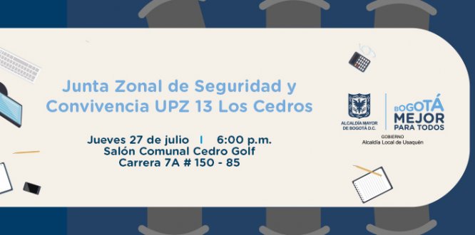 Jueves 27: Junta Zonal de Seguridad