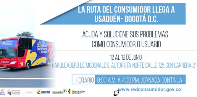 Ruta del Consumidor en la Autopista Norte calle 125