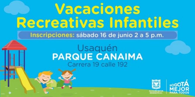 Sábado 16: inscripciones vacaciones recreativas