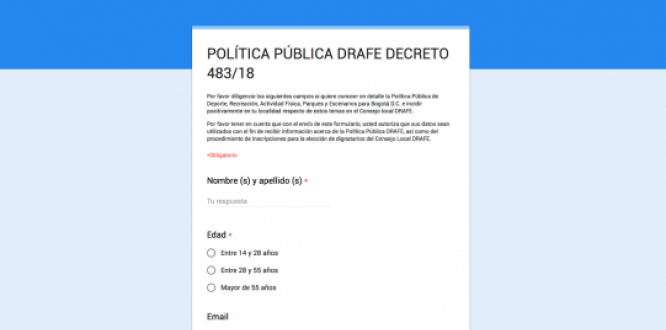 Conozca la Política Pública de Deporte