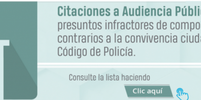 Citaciónes a Audiencia publica Citaciónes a Audiencia publica