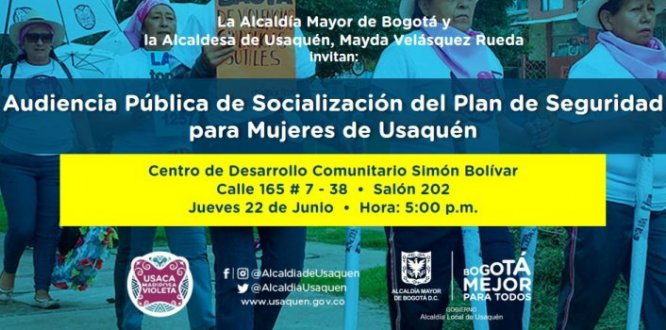 Socialización del Plan de Seguridad de Mujeres de Usaquén