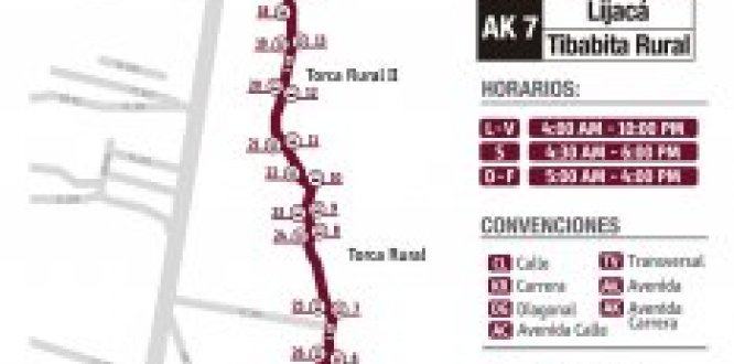Modifican horarios de servicios especiales: Cerro Norte y Torca  