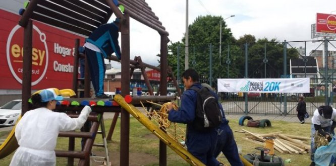 Usaquén recupera parque de la Autonorte con calle 172 (Antes juegos infantiles)