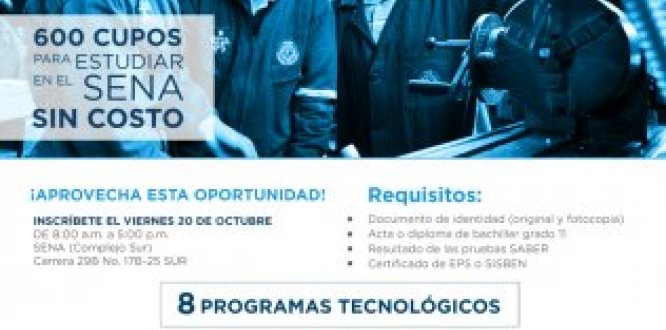 Jornada de inscripciones al Sena Jornada de inscripciones al Sena