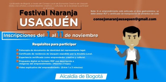 Participa en el Primer Festival Naranja de Usaquén