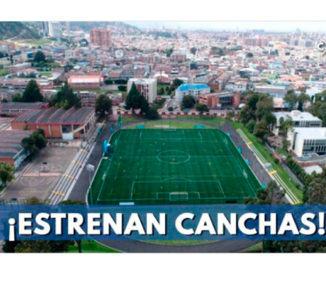 Habitantes de Usaquén recibieron canchas sintéticas