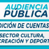 Audiencia pública de rendición de cuentas de la Secretaría de Cultura